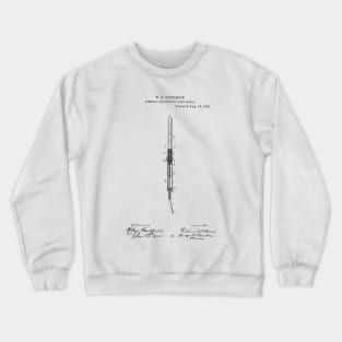 Terminal for Electric Light Cable Vintage Patent Hand Drawing Crewneck Sweatshirt